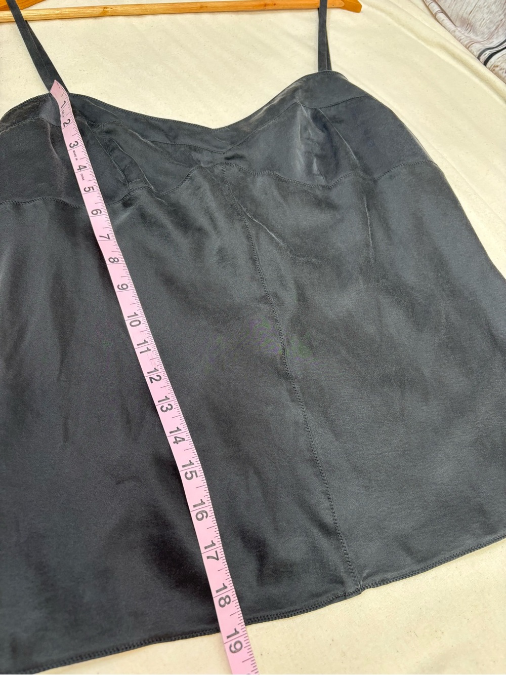 Express VINTAGE Y2K 2004 Black Silk Blend Cami Women’s Large Camisole Tank Top - Picture 10 of 15